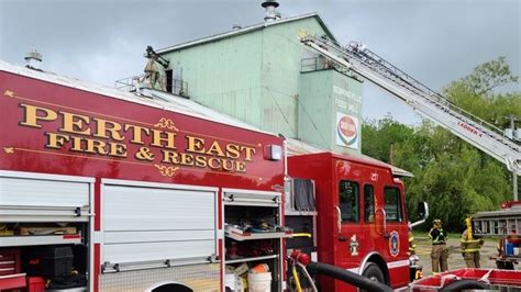 Perth County fire crews limit damage to feed mill | CTV News