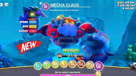 Hungry Shark World New Enemy Bigger Giant Mecha Claus Vs Giant The