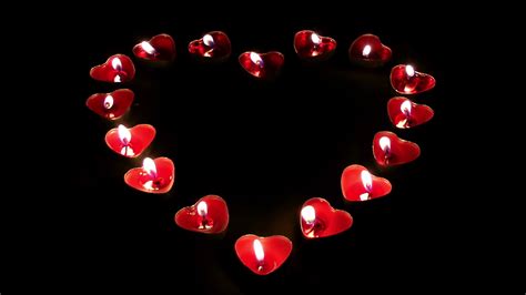 Burning Heart Candles Valentines Day Stock Footage Sbv 320859577