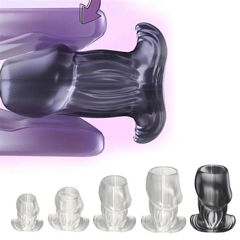 Spéculum creux de lavement perles anales Peeking plug anal avec bouchon extenseur de tunnel