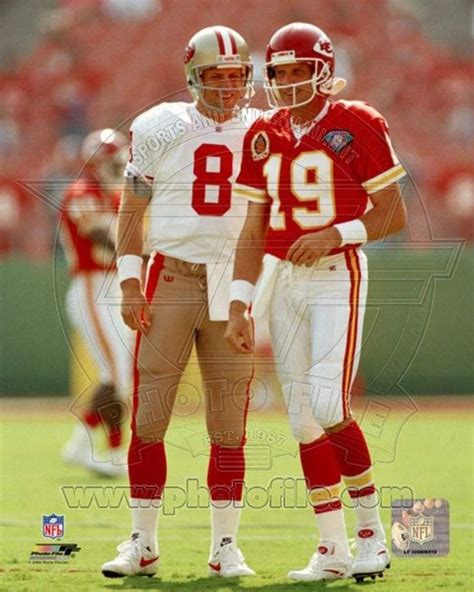 Joe Montana Kansas City Chiefs And Steve Young San Francisco 49ers