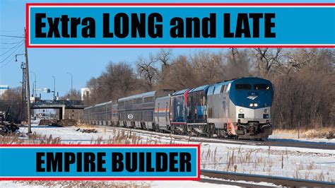 Late Winter Amtrak Empire Builder Through The Twin Cities Youtube