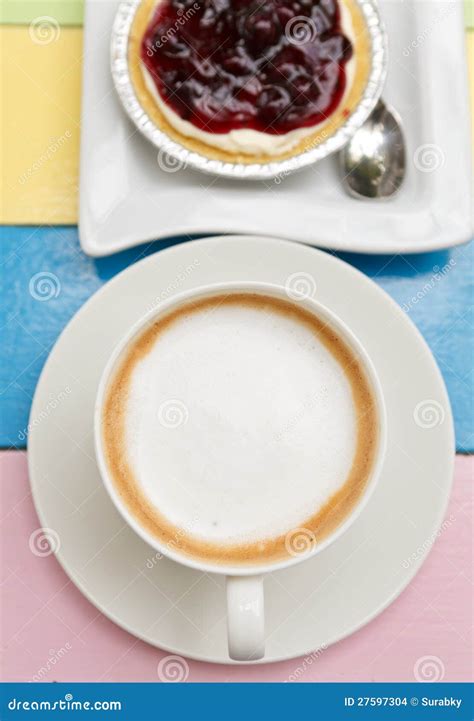 Coffee And Dessert Stock Photo Image Of Blueberry Pastry 27597304