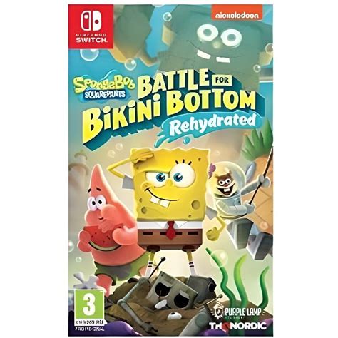 Spongebob Squarepants Battle For Bikini Bottom Rehydrated Switch 1 Figurine Cdiscount
