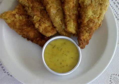 Crispy Fish Fillets With Mustard Sauce Recipe By Thamsi Mtshali Cookpad