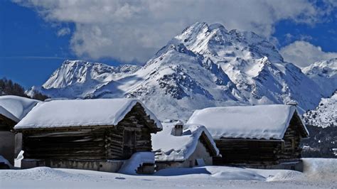 Winter Cabin Mountain Wallpapers - Wallpaper Cave