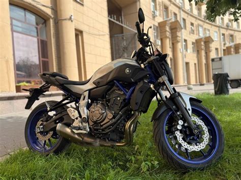 Купить б у Yamaha MT 07 FZ 07 инжектор 6 передач в Москве серебристый naked bike 2016 года по