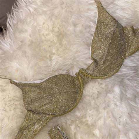 Never Worn Gorgeous Gold Bikini Is Like A Push Up Depop