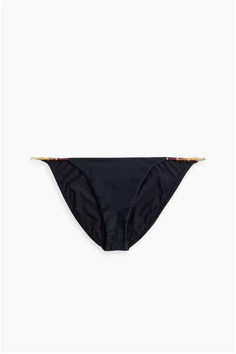 Vix Paula Hermanny Embellished Low Rise Bikini Briefs The Outnet
