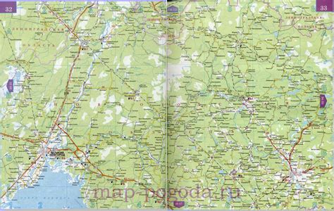 Автомобильная карта Новгородской области