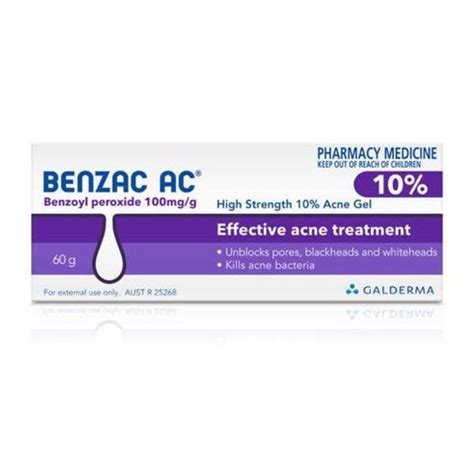 Benzac AC Moderate Strength 5% Acne Gel 60g, Acne Treatment - SPOIL.co.nz