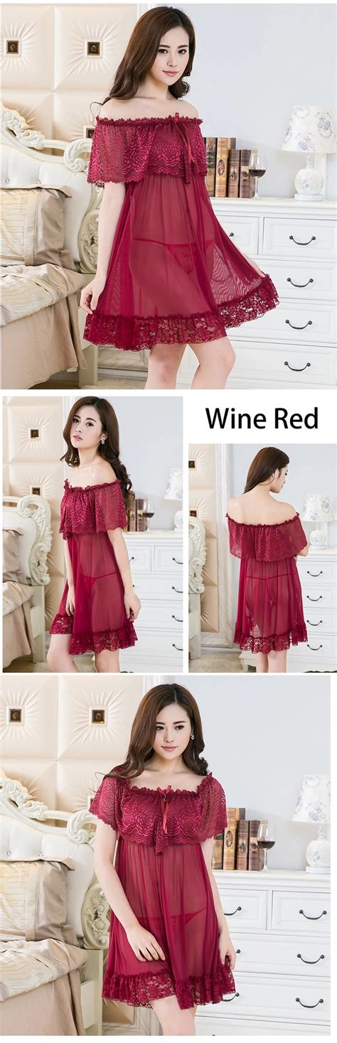 Wholesale See Through Lace Sexy Lingerie Ruffle Splice Mature Tube Lace Babydoll For Women
