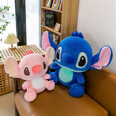 Stitch And Stitch Couple Blue 25cm Birthday Ts For Adult Children Best