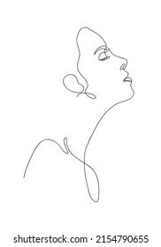 Continuous Line Naked Woman One Line Stock Vector Royalty Free