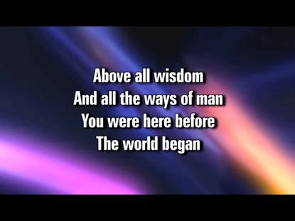 Above All Video Worship Song Track With Lyrics WorshipTeam Tv