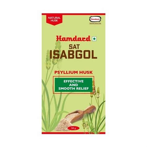 Granules 100g Hamdard Sat Isabgol Psyllium Husk Packaging Type Box