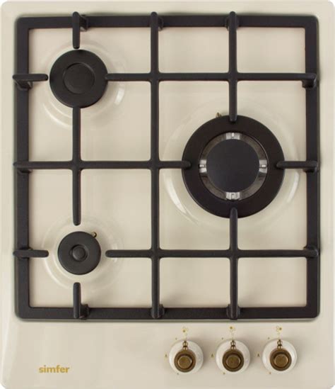 Газовая варочная панель Simfer 45см / газ-контроль / электроподжиг ...