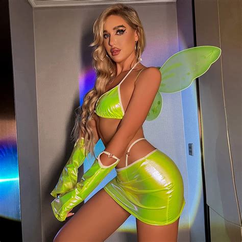 Woman Sexy Fairy Cosplay Costumes Shiny Bra Mini Skirt Sexy Women Lingerie China Lingerie Set