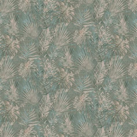 Living Jungle By Albany Teal Wallpaper Wallpaper Direct