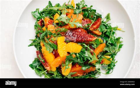 Citrus Arugula Salad With Blood Orange Cara Cara And Naval Oranges