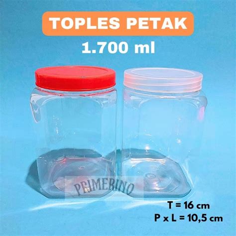 Jual Toples Plastik Ml Toples Ikan Cupang Liter Toples Kue