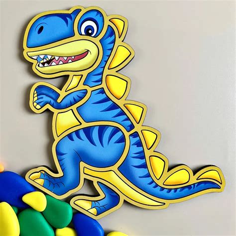 Контурний пазл (дерев'яний) - Динозавр: Оптом від Віробника — Купити ...