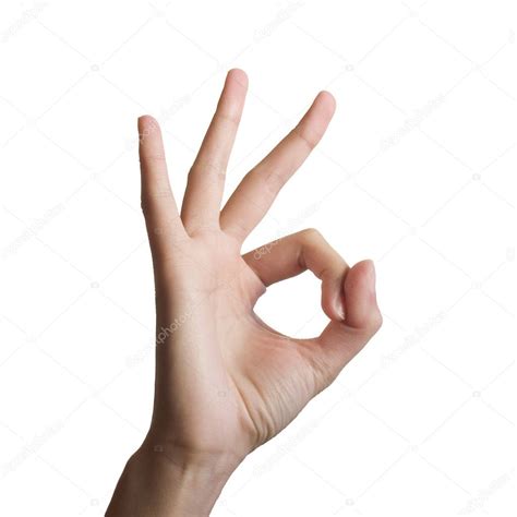 Hand ok sign Stock Photo by ©maeroris 3927755