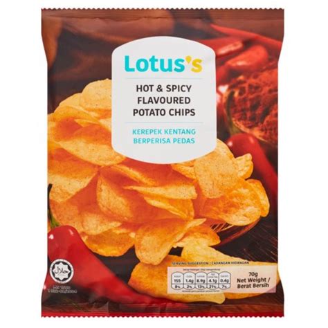 Lotus S Tesco Potato Chips 70g BBQ Tomato Hot Spicy Cheese Rings