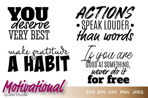 Motivational Quotes Bundle Vector Graphics