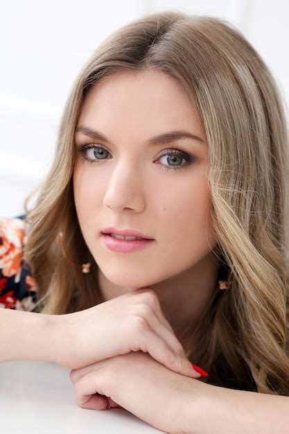 Premium Photo Attractive Blonde At Home