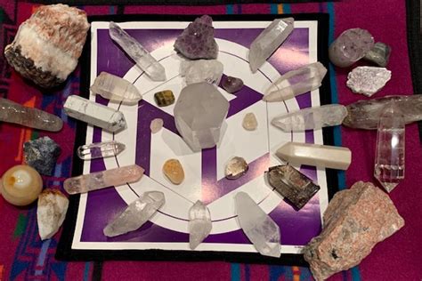 Reiki Healing Crystal Grid For Awakening And Ascension Heart Journey