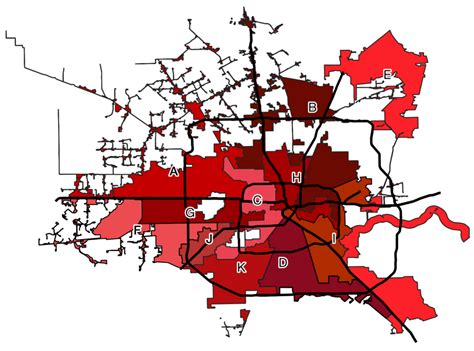 Houston City Council District Map