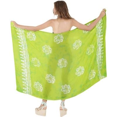 La Leela Women S Summer Bikini Wraps Beach Wrap Swimwear Sarong Cover Up Skirt Swimsuit Pareo