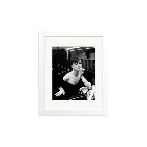 Gypsy Rose Lee adjusting her lipstick | Framed Photography