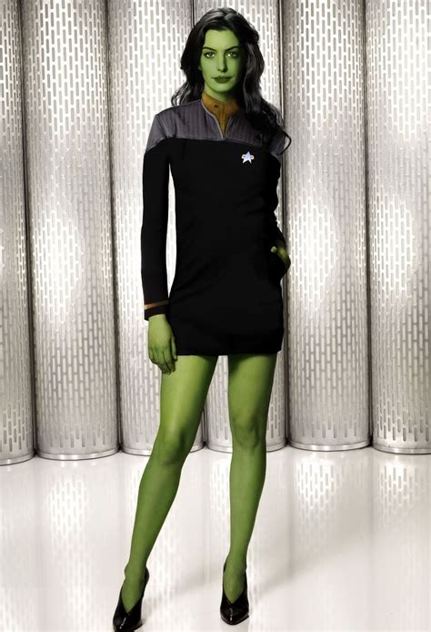 Anne Hathaway As An Orion By Thatgeekchick On Deviantart Star Trek