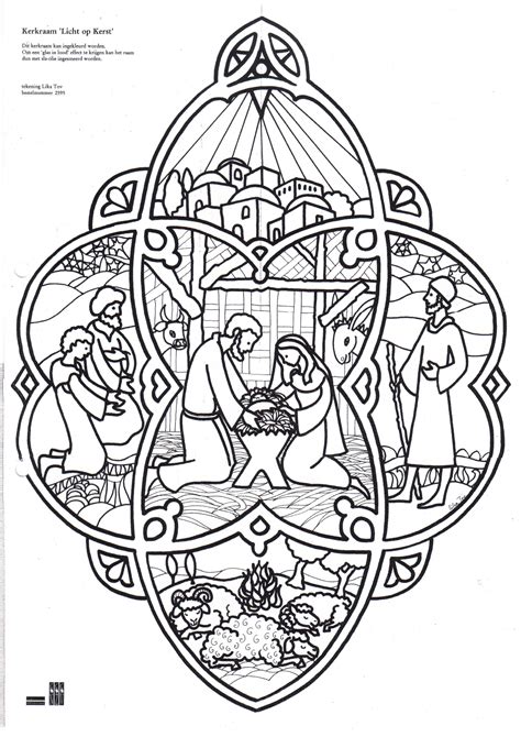 Free Printable Nativity Coloring Page