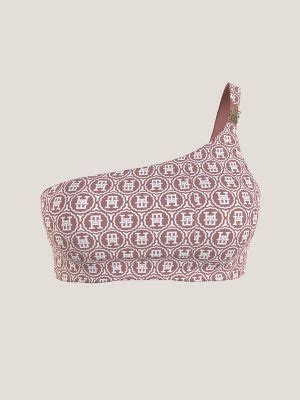 Reversible One Shoulder Bikini Top Tommy Hilfiger