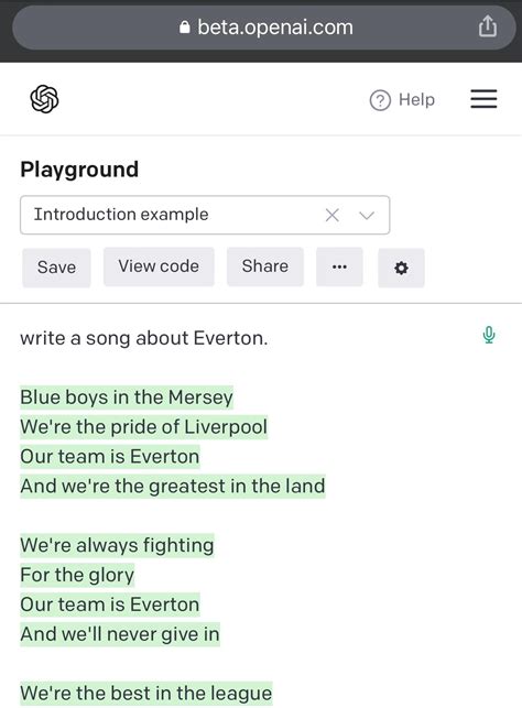 Asked AI to write an Everton song : r/Everton