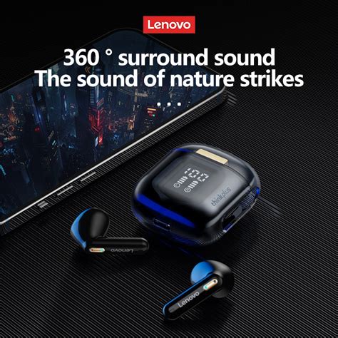 Jual Lenovo Thinkplus Earphone Tws Bluetooth Hifi Noise Reduction 300mah Lp6 Pro Black