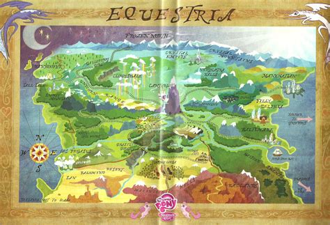 Map Of Equestria By Rebellunarstone On Deviantart