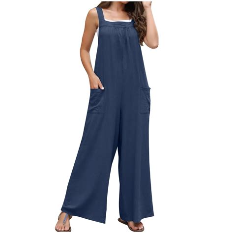 Antqov Plus Size Jumpsuits For Women Womens Rompers For Summer Womens