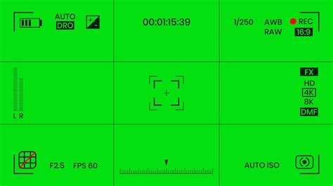 Premium Vector Green Colored Chroma Key Camera Rec Frame Viewfinder