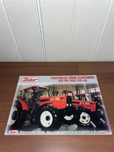 Brochure Prospekt Prospectus Gamme Tracteur Zetor Forterra Tractor