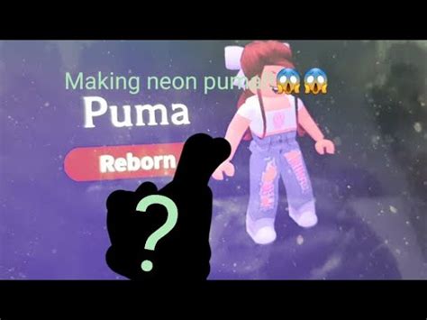 Making Neon Puma In Adopt Me English Czech Youtube