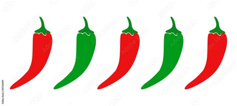Chili Spicy Product Spicy Degree Symbols Paprika Hot Meter Sign For Label Of Product Vector