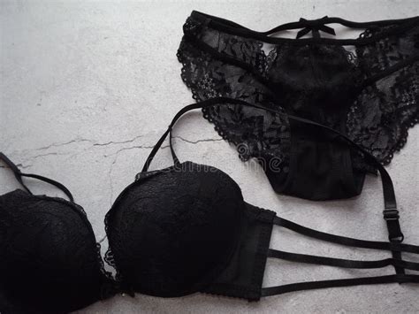 Lace Black Lingerie Set Stock Image Image Of Seductive