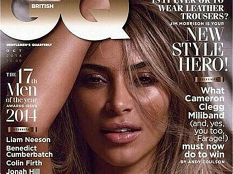 Kim Kardashian Is Completely Naked For British GQ Kim Kardashian Kim Kardashian Blonde