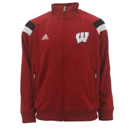 Wisconsin Badgers Kids Youth Size Full Zip Warm Up Climalite Jacket New