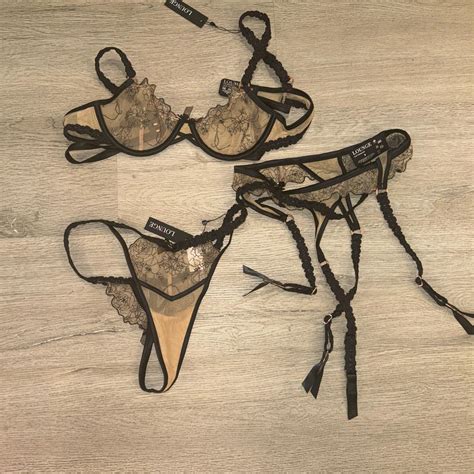 Lounge Piece Lingerie Set Sz B Small Depop