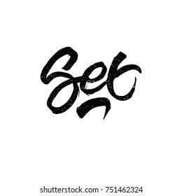 Sex Ink Hand Lettering Modern Brush Stock Vector Royalty Free Shutterstock